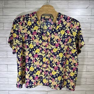 ModCloth Women's Blouse Wildflower Wanderlust‎ Floral Multi-color Size 3X